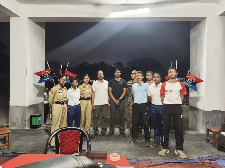 Group photograph of cadets and trainers at the Kalyani drone workshop